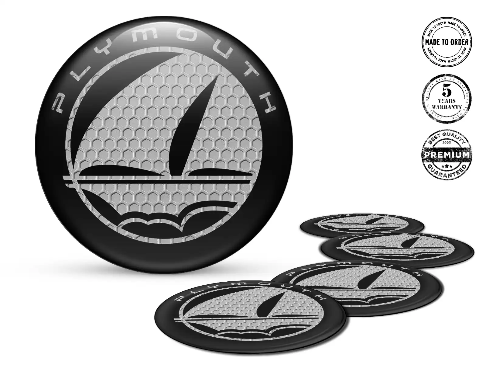 Plymouth Silikonaufkleber Edition Individuelle Radlabels